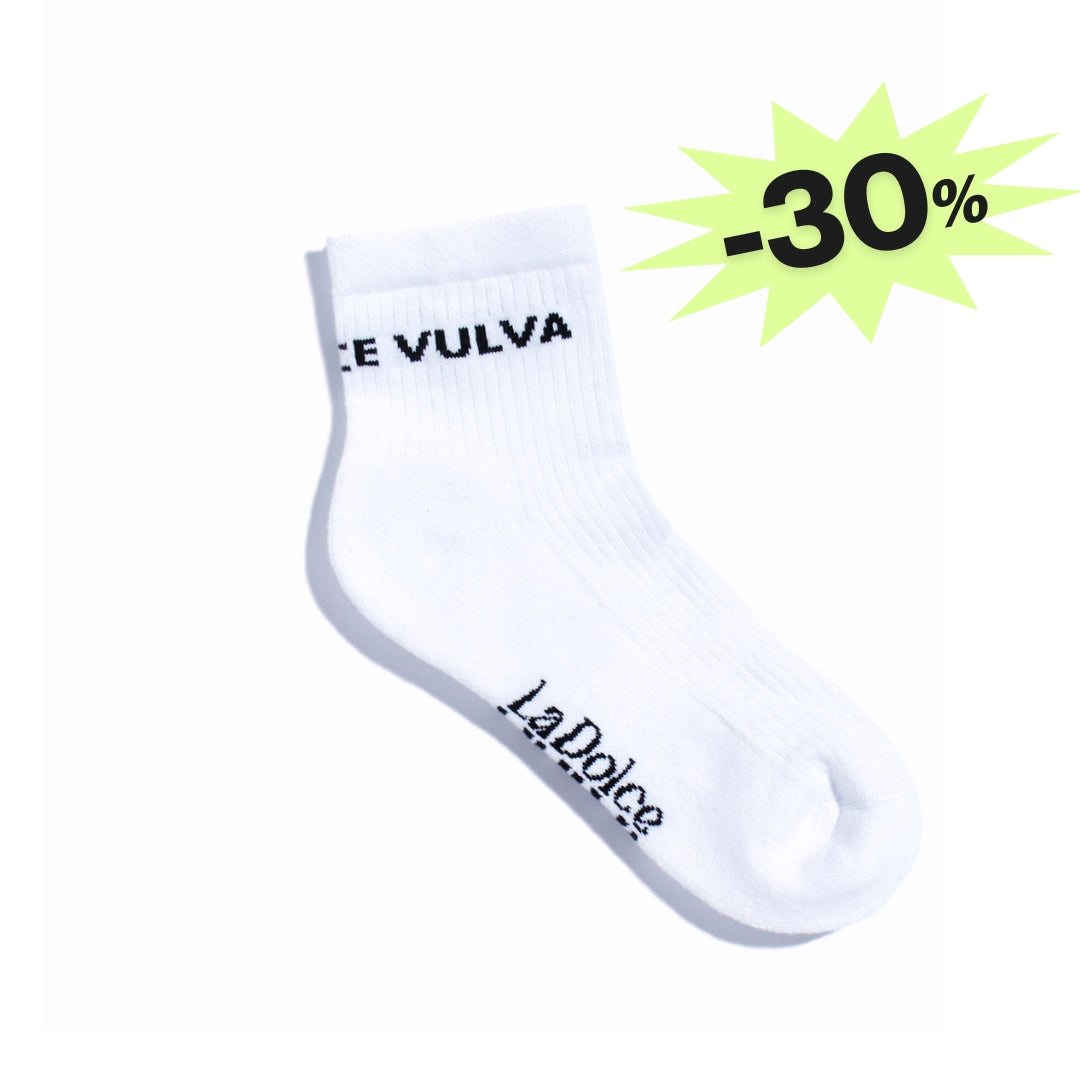 Basic White - La Dolce Vulva Socken