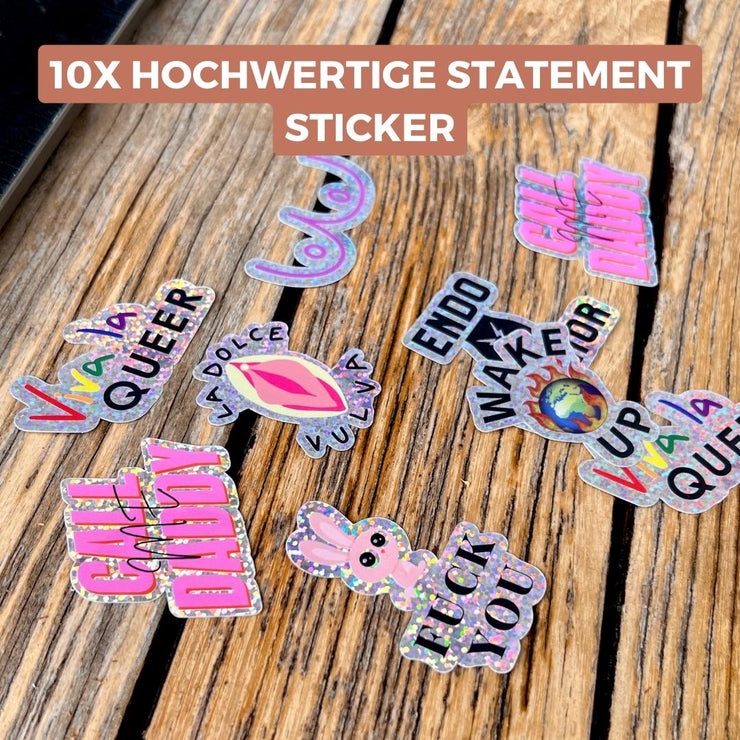 The Statement Sticker - La Dolce Vulva 10er Set